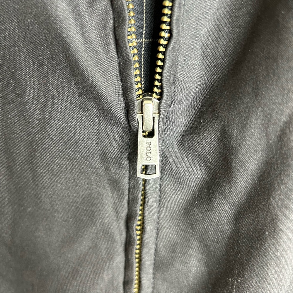 Polo Ralph Lauren Harrington Black and Tan Lined Jacket Size XL - Picture 5 of 9